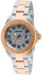 Invicta Angel Srebrny/Stal w kolorze różowego złota Ø34 mm 33362