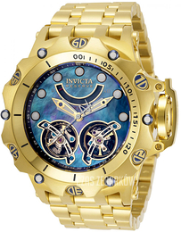 Invicta Niebieski/Stal w odcieniu złota Ø51 mm 33550