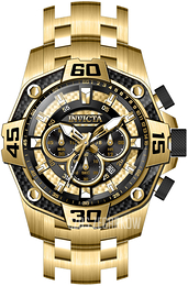 Invicta Pro Diver Żółte złoto/Stal w odcieniu złota Ø52 mm 33848