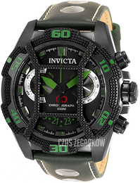 Invicta Corduba Czarny/Skóra Ø49 mm 33855