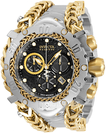 Invicta Gladiator Czarny/Stal w odcieniu złota Ø55.25 mm 34430