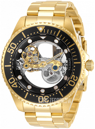 Invicta Pro Diver Szkieletowa tarczy/Stal w odcieniu złota Ø47 mm 34447