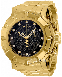 Invicta Reserve Czarny/Stal w odcieniu złota Ø54 mm 34946