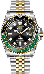 Invicta Pro Diver Czarny/Stal w odcieniu złota Ø47 mm 35151