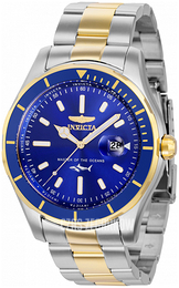 Invicta Pro Diver Niebieski/Stal w odcieniu złota Ø46 mm 35597