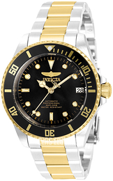 Invicta Pro Diver Czarny/Stal w odcieniu złota Ø36 mm 35714