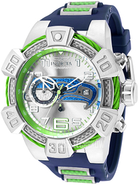 Invicta Nfl Srebrny/Karbon Ø52 mm 35869
