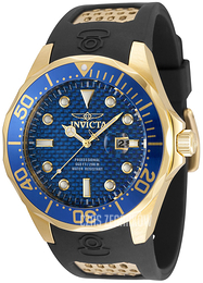 Invicta Pro Diver Niebieski/Stal w odcieniu złota Ø47 mm 36554