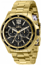 Invicta Specialty Czarny/Stal w odcieniu złota Ø45 mm 36556