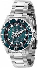 Invicta Nfl Zielony/Stal Ø38 mm 36924