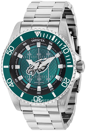 Invicta Nfl Zielony/Stal Ø47 mm 36925
