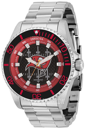 Invicta NFL Czerwony/Stal Ø47 mm 36949