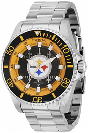 Invicta Nfl Czarny/Stal Ø47 mm 36951