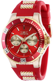 Invicta Aviator Czerwony/Stal w odcieniu złota Ø38 mm 37320