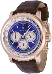 Invicta Vintage Niebieski/Skóra Ø48 mm 37324