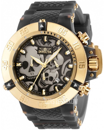 Invicta Subaqua Czarny/Stal w odcieniu złota Ø50 mm 37327