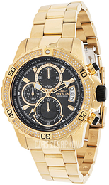 Invicta Pro Diver Czarny/Stal w odcieniu złota Ø45 mm 37998