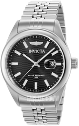 Invicta Aviator Czarny/Stal Ø43 mm 38409
