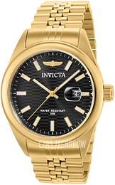 Invicta Aviator Czarny/Stal w odcieniu złota Ø43 mm 38413