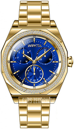 Invicta Angel Niebieski/Stal w odcieniu złota Ø38 mm 38562