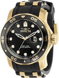Invicta Pro Diver Czarny/Stal w odcieniu złota Ø48 mm 39097