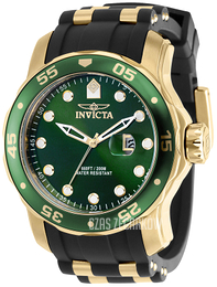 Invicta Pro Diver Zielony/Stal w odcieniu złota Ø48 mm 39100