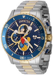 Invicta Disney Niebieski/Stal w odcieniu złota Ø48 mm 39521
