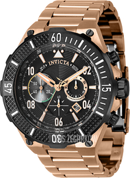 Invicta Aviator Szary/Stal w kolorze różowego złota Ø50 mm 40509