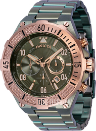 Invicta Aviator Zielony/Stal Ø50 mm 40517