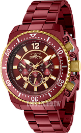 Invicta Pro Diver Czerwony/Stal Ø48 mm 40899