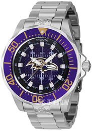 Invicta Nfl Purpurowy/Stal Ø47 mm 42122