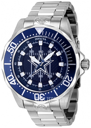 Invicta Nfl Niebieski/Stal Ø47 mm 42123