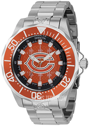 Invicta Nfl Pomarańczowy/Stal Ø47 mm 42125