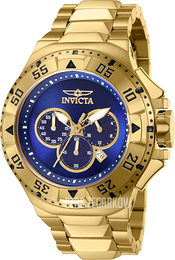 Invicta Excursion Niebieski/Stal w odcieniu złota Ø50 mm 43648