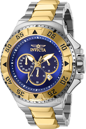 Invicta Excursion Niebieski/Stal w odcieniu złota Ø50 mm 43650