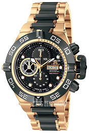 Invicta Subaqua Czarny/Stal w odcieniu złota Ø50 mm 6523