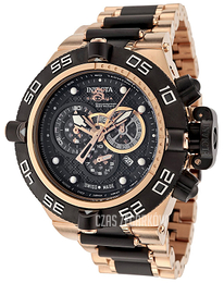 Invicta Subaqua Czarny/Stal w kolorze różowego złota Ø50 mm 6552