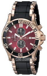 Invicta Sea Spider Czerwony/Stal w kolorze różowego złota Ø50 mm 80143