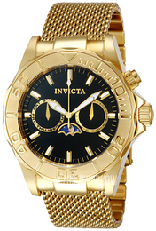 Invicta Pro Diver Czarny/Stal w odcieniu złota Ø44 mm 80327