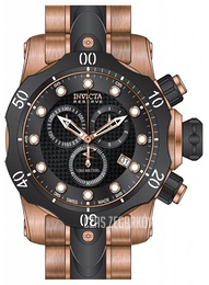 Invicta Venom Czarny/Stal w kolorze różowego złota Ø54 mm 80567