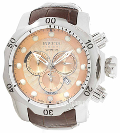 Invicta Venom Różowe złoto/Skóra Ø53 mm 80695