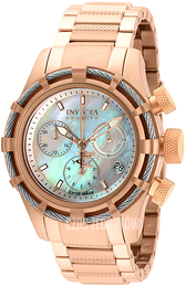 Invicta Biały/Stal w kolorze różowego złota Ø40 mm 90010