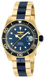 Invicta Pro Diver Niebieski/Stal w odcieniu złota Ø40 mm 90185