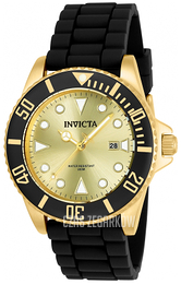 Invicta Pro Diver Żółte złoto/Guma Ø44 mm 90302