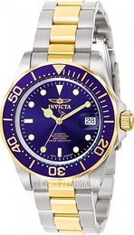 Invicta Pro Diver Niebieski/Stal w odcieniu złota Ø40 mm 9310