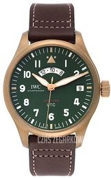 IWC Pilots Spitfire Zielony/Skóra Ø41 mm IW327101