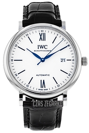 IWC Portofino Biały/Skóra Ø40 mm IW356519