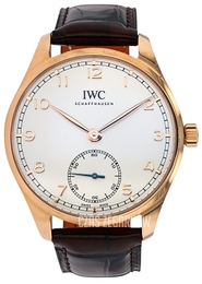 IWC Portugieser Srebrny/Skóra Ø40.4 mm IW358306
