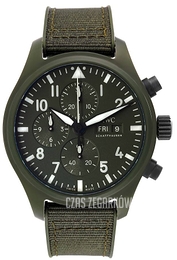 IWC Pilots Zielony/Guma Ø44.5 mm IW389106