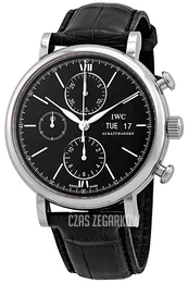 IWC Portofino Czarny/Skóra Ø42 mm IW391029